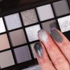 UCANBE Smokey Black Eyeshadow Palette, 15 Colors Dark Shimmer Matte
