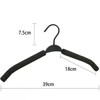 FlyNautics 10pack Clothes Hangers Non-Slip Black Steel Coated Sponge Hangers