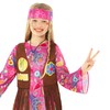Morph Hippie Costume for Children Girls, Perfect for Carnival, Creative