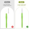 Set of 3 Crochet Hooks, 2 mm, 4 mm, 6