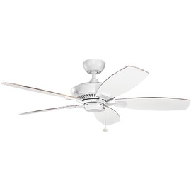 Kichler 300117MWH, Canfield Matte White 52" Ceiling Fan