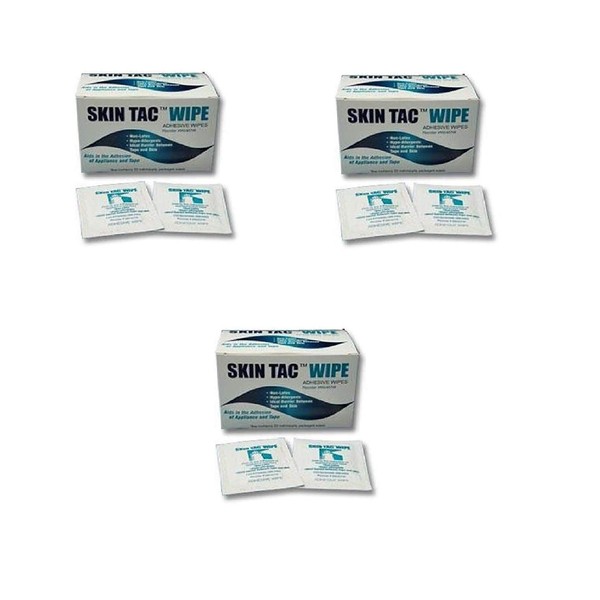 Skin-Tac-H Adhesive TacAway Remover Wipes, 50 Count (3 Pack)