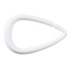 Spirella Drop 10.14716 Shower Curtain Loops White Plastic