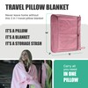 Take OFF Luggage - Compact Travel Blanket and Pillow, Super