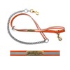 Heavy Duty Reflective Chain Tree Lead with Custom Name Tag