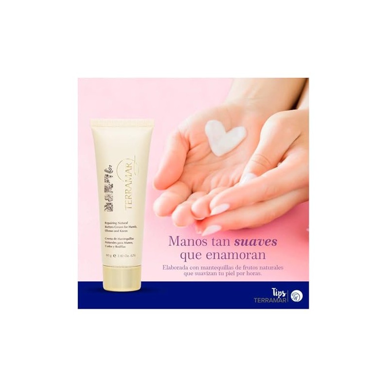 TERRAMAR Crema de manos de Mantequillas Naturales (3 piezas). Ayuda