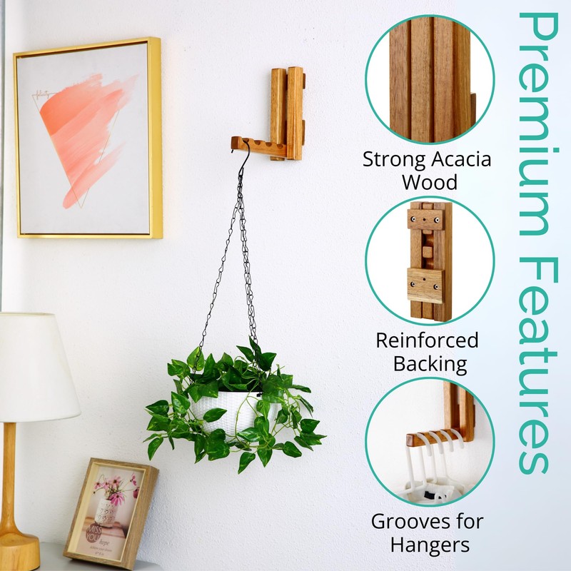 Clothes Drying Rack Wall Mounted, Foldaway Clothes Rail - Multi-Functional