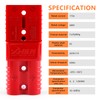 Zhushan 4PCS 1/0 AWG 175A Battery Quick Connect/Disconnect Plugs (Red),
