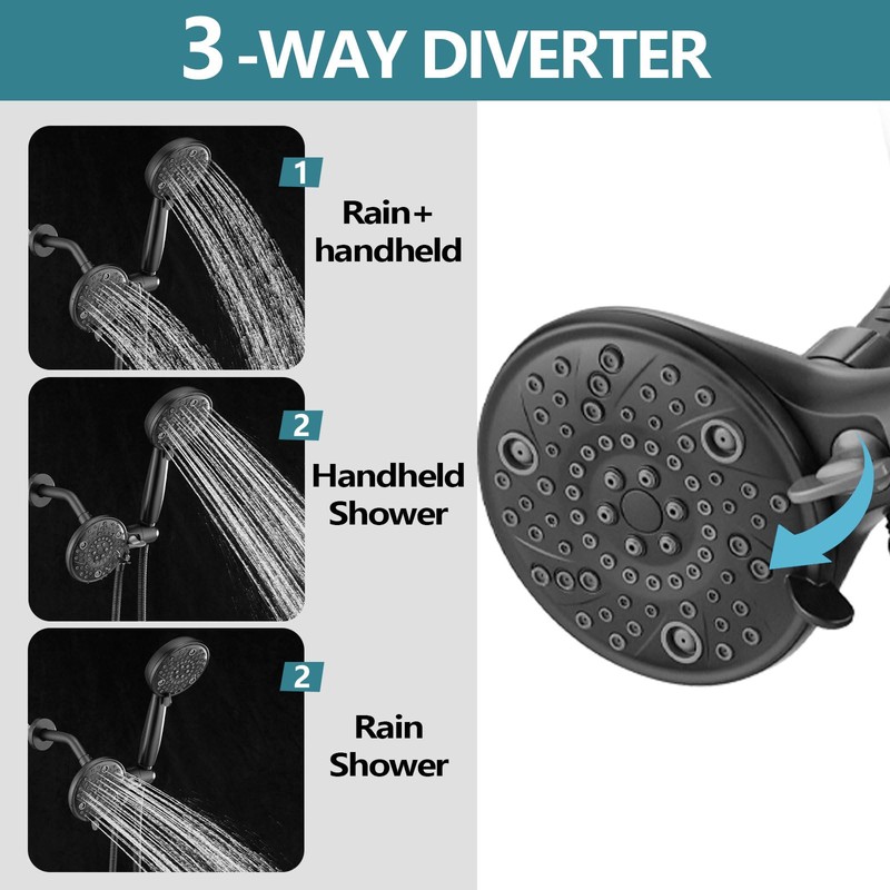 Ultrimkit 5" Dual Shower Faucet Compatible with Delta 13/14 Series