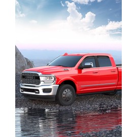 saleago Saleago in-Channel Window Rain Guards Fit for Dodge RAM 2500 3500 2019-2025 Crew Cab Extra Durable Window Visors Window Deflectors Vent Visors Vent Shades Car Accessories-4 pcs 2-Q07