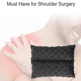 Neck Pad Strap Cushion Pillow for Arm Sling Comfort Shoulder Support Pad Rotator Cuff Replacemet Surgery Elbow Brace Carry Padded Cover Broken Wrist Hand Injury Cast, Minky Dot Black
