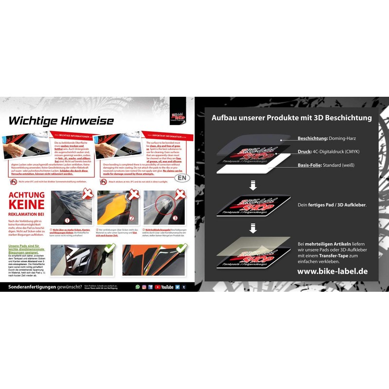 Tank Pad Motorcycle Sticker Green White Compatible with Kawasaki Z900-550165VA