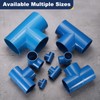 sourcing map 1pcs 3" Tee 3 Way PVC Pipe Fittings