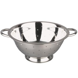 ibili 711114 Salatseiher mit Fuß 14 cm, Edelstahl, silber, 14 x 14 x 10 cm