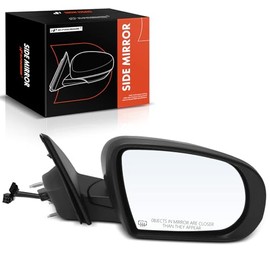 A-Premium Espejo eléctrico para puerta del lado del pasajero, compatible con Jeep Compass 2017-2023, espejo retrovisor exterior plegable manual con ca