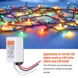 Controlador LED de 12V 18W, alimentación de 12V 1.5A 18W, fuente para bombillas de luces de tira LED CA 100 a 240V