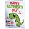 Happy Father's Day Dinosaur Card