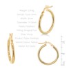 Carissima Gold Women's 9ct Yellow Gold 19.5mm Plain Hoop Earrings