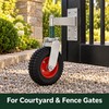 6 Inch Heavy Duty Spring Gate Wheel, 600 lb Capacity