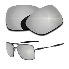 Polarized Replacement Lenses for Oakley Deviation - Silver Mirrored Coating