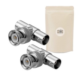 2x BNC adapter T coaxial splitter video s-video connector