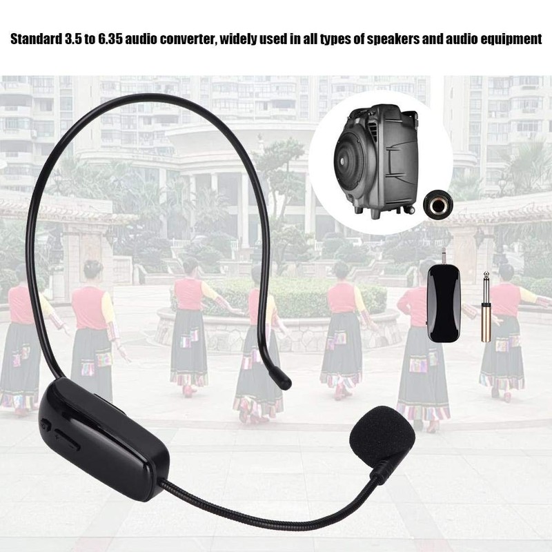 Pomya Auriculares con micrófono inalámbrico Bluetooth, UHF Micrófonos inalámbricos con