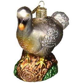 Old World Christmas 16114 Watcher Collection Glass Blown Ornaments for Christmas Tree, Dodo Bird, 3¾"