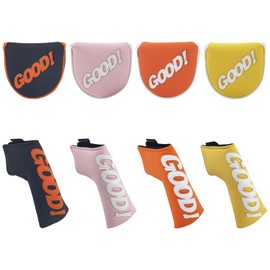 Golf Headcover Putter Cover Pin Mallet Fit Cameron Spider Putter Odyssey GOOD! (Black, Mallet)