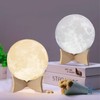 Moon Lamp, Moon Light 3 Color LED Moon Night Light