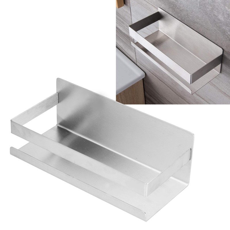 Stainless Steel Shower Rack Waterproof Anti Rust No Drilling Wall