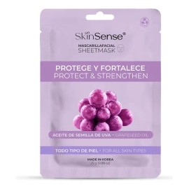 Skin Sense Mascarilla Facial Coreana De Tela Semilla De Uva Todo Tipo De Piel