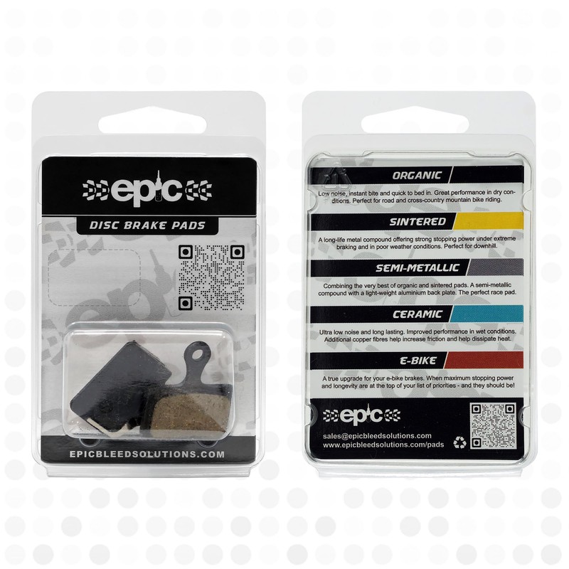 epic Disc Brake Pads for Shimano Brakes | K03S, K04S,