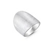 Cassini Wide Brushed Ring 925 Sterling Silver Wide Solid Women's