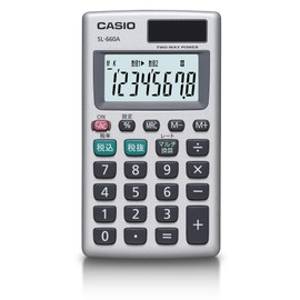 Casio Personal Calculator Tax Calculation Multi Conversion Card Type 8 Digit SL – 660 a – N