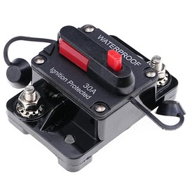 LEVANLIGHT Circuit Breaker 30 Amp Car Boat RV Protector Manual Self-Recovering 30A Power Switch Fuse Block Audio Waterproof IP67 Automotive
