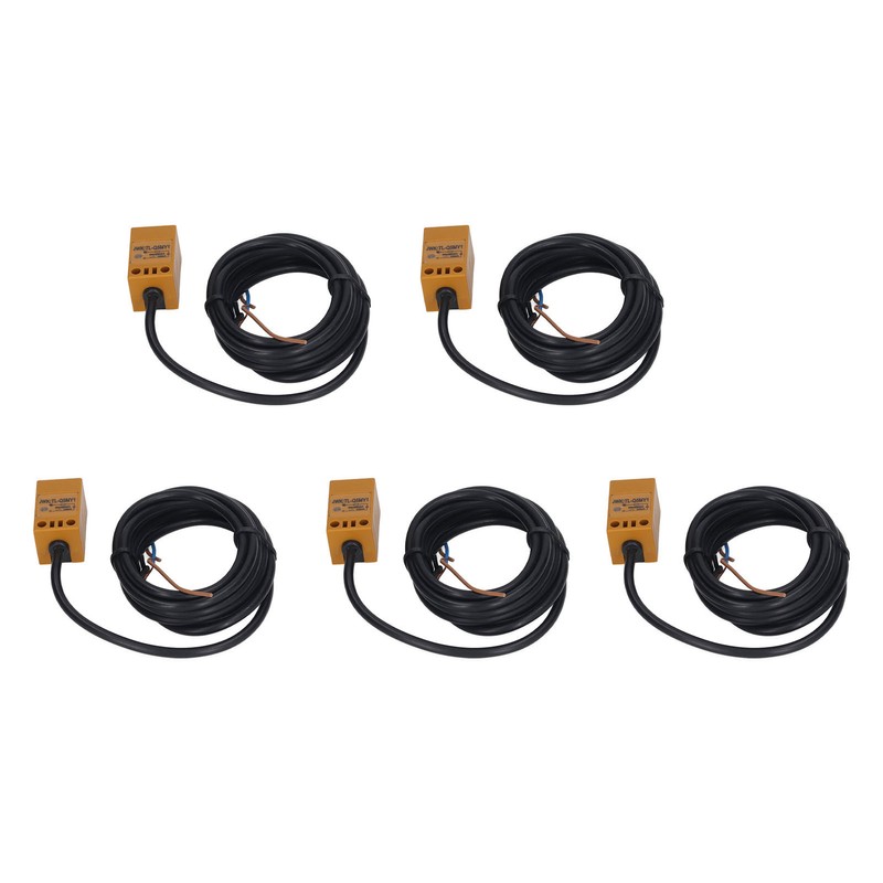 5Pcs Proximity Switch NPN Normally Closed IP65 28Hz Working Frequency