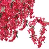 Set of 2-5.9Ft Long Artificial Bougainvillea Flowers Garland Silk Climbing