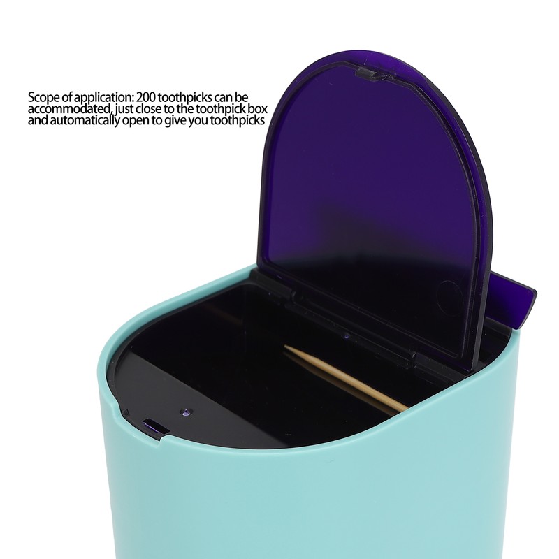 Toothpick Dispenser Infrared Sensor Automatic Toothpicks Container for Kitchen Living