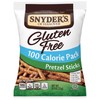 Snyder's of Hanover Gluten Free Pretzel Sticks, 100 Calorie Multipack,