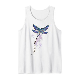 Motivational Dragonfly Still I Rise Perseverance Positive Tank Top