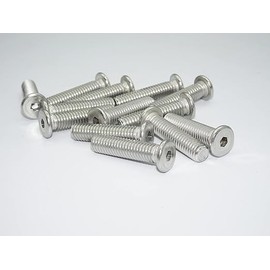 M&B Ultra Low Head Hex Socket Bolt, Stainless Steel [Domestic Manufacturer] M10x30 [Set of 4]