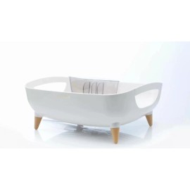 Nineware Wide Volume Dish Drying Rack Over the Sink & Kitchen Spoon Holder Set