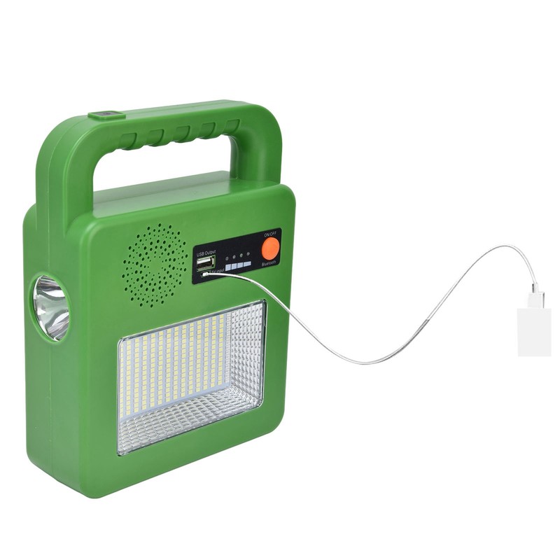 LED Flashlight with Bluetooth Speaker 5 Mode Emergency Flashlight Solar