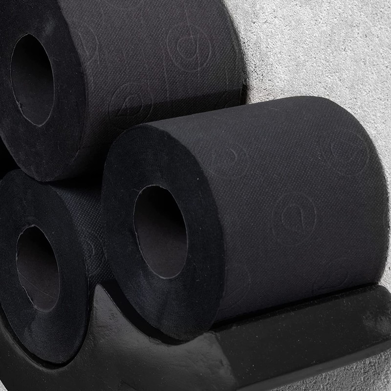 Black Toilet Paper 3-Ply 6 Rolls pack 140 Premium Quality