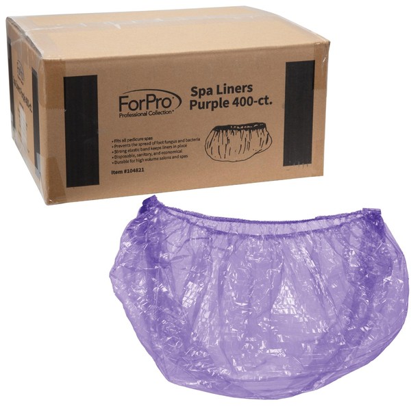 ForPro Professional Collection Spa Liners, Fit All Pedicure Spas, Disposable