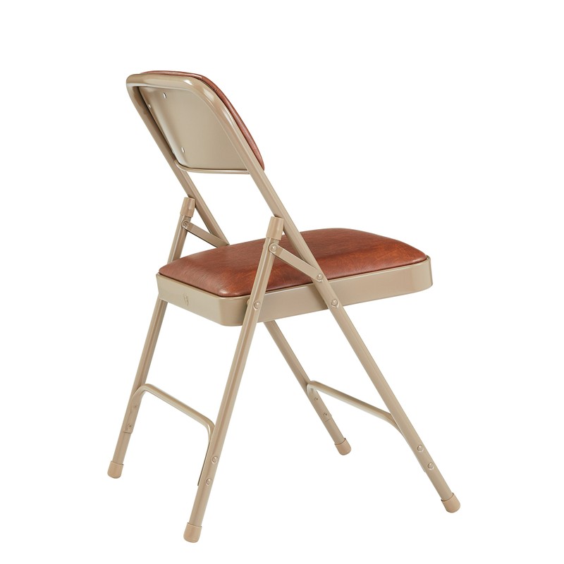 NPS 1200 Series Premium Vinyl Upholstered Double Hinge Folding Chair