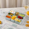 U-QE Dishwasher Safe Snackle Box Container with 8 Small Snacks