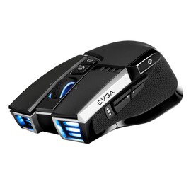 EVGA X20 Gaming Mouse, Wireless, Black, Customizable, 16,000 Dpi, 5 Profiles, 10 Buttons, Ergonomic 903-T1-20BK-K3