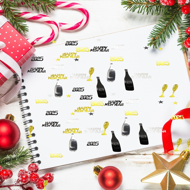 New Year's Eve Confetti, New Year's Eve Table Decoration, Happy