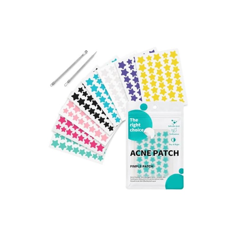 Parches para Acne, 320 Pcs Parches para Granos Estrella de